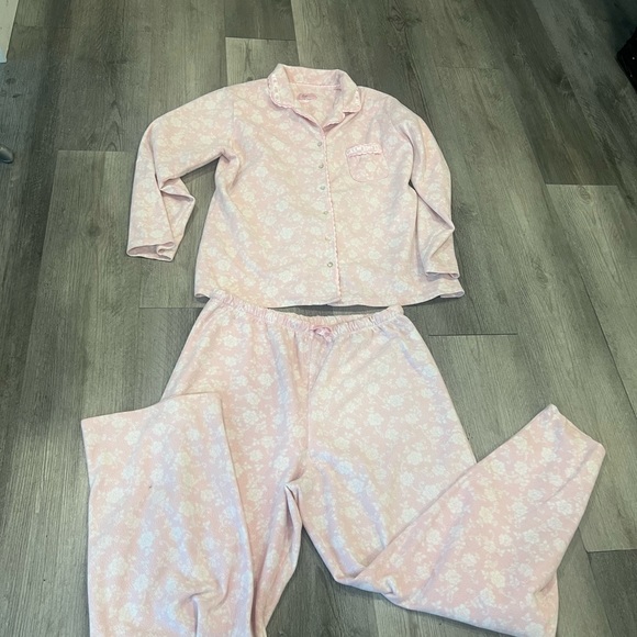 Aria Other - Aria Pale Pink Floral Two-Piece Pajama Set